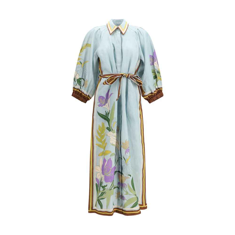 Alemais Multicolor Linen Casual Dress