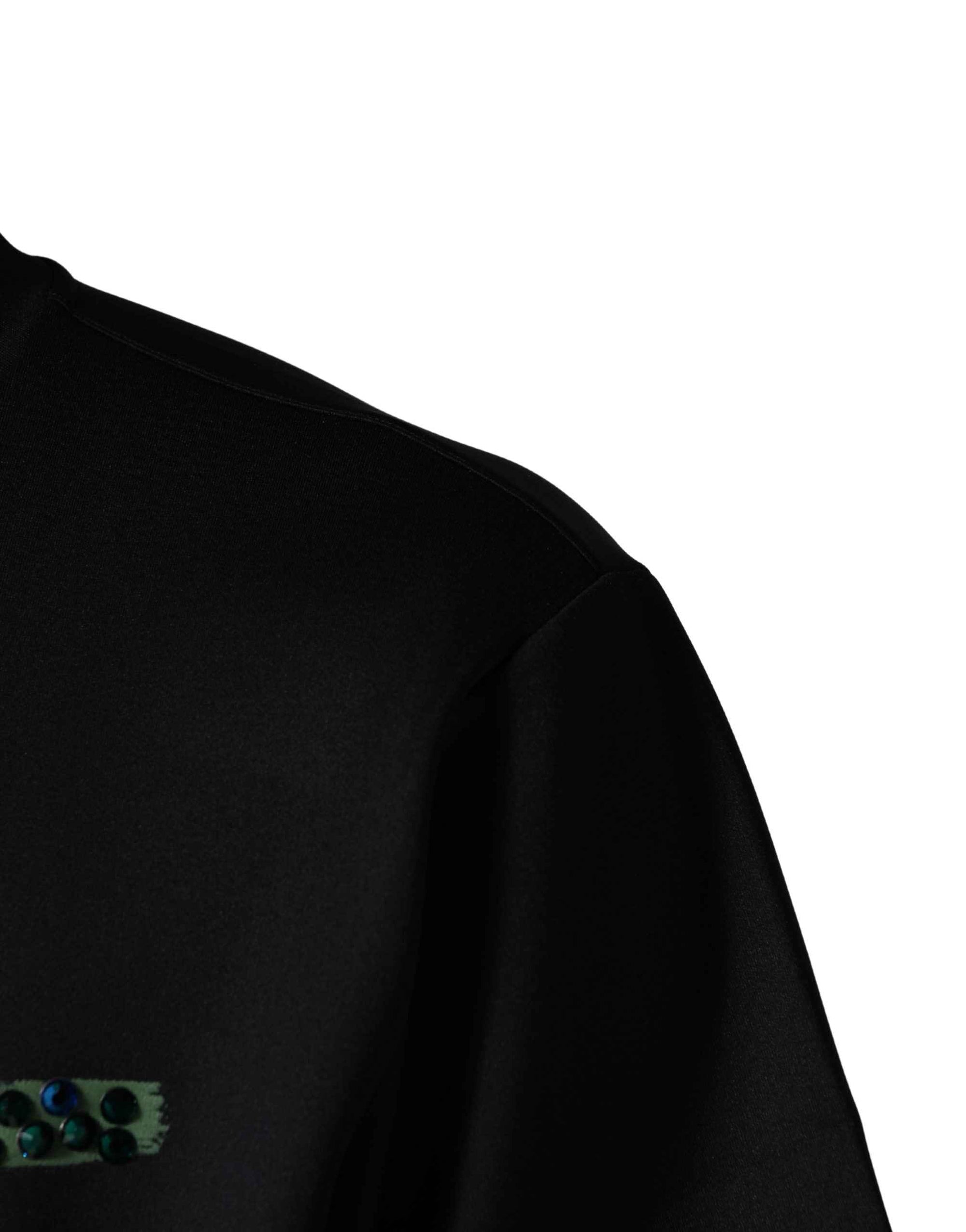 Dolce & Gabbana Black Have Fun Embellished Crew Neck T-shirt