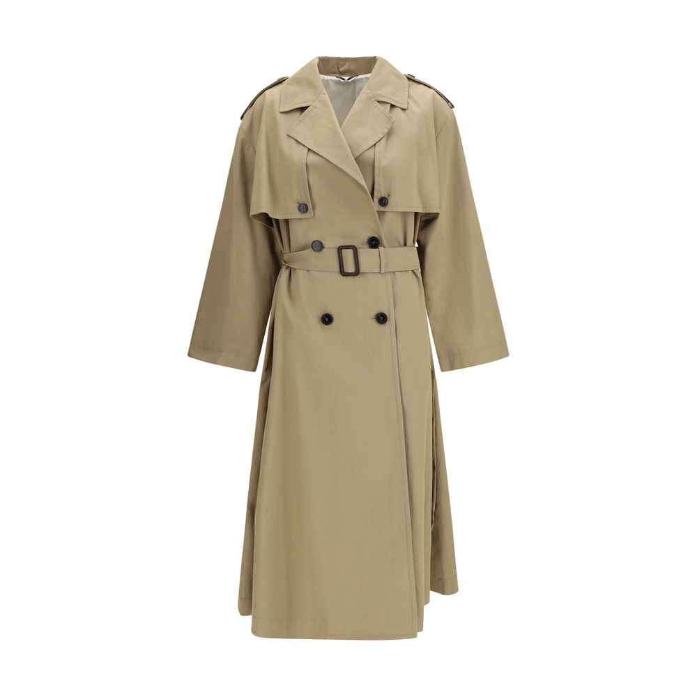 Max Mara Beige Cotton Trench Coat