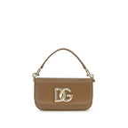 Dolce & Gabbana Brown Calf Leather Bos Taurus Handbag
