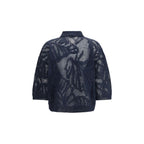 Brunello Cucinelli Blue Linen Polo Shirt