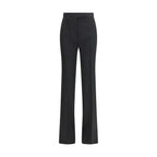 Tom Ford Black Fleece Wool Dress Pants