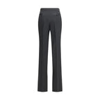 Tom Ford Black Fleece Wool Dress Pants