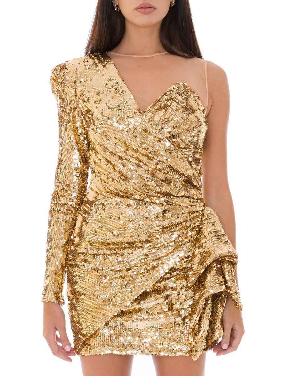 Elisabetta Franchi Bicolor Polyamide Short Dress