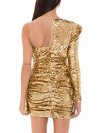 Elisabetta Franchi Bicolor Polyamide Short Dress