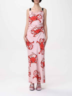 MSGM Multicolor Silk Casual Dress
