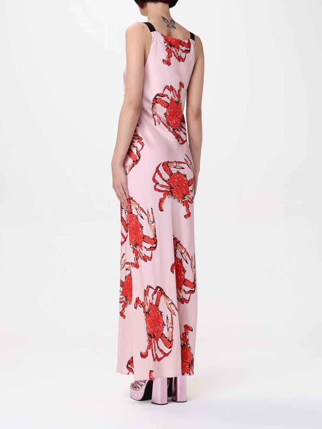 MSGM Multicolor Silk Casual Dress