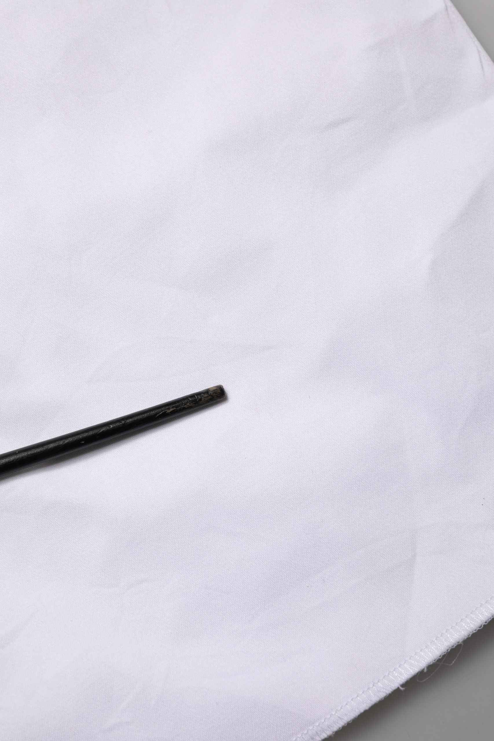 GF Ferre White Mid Waist Straight Chino Women Trouser Pants