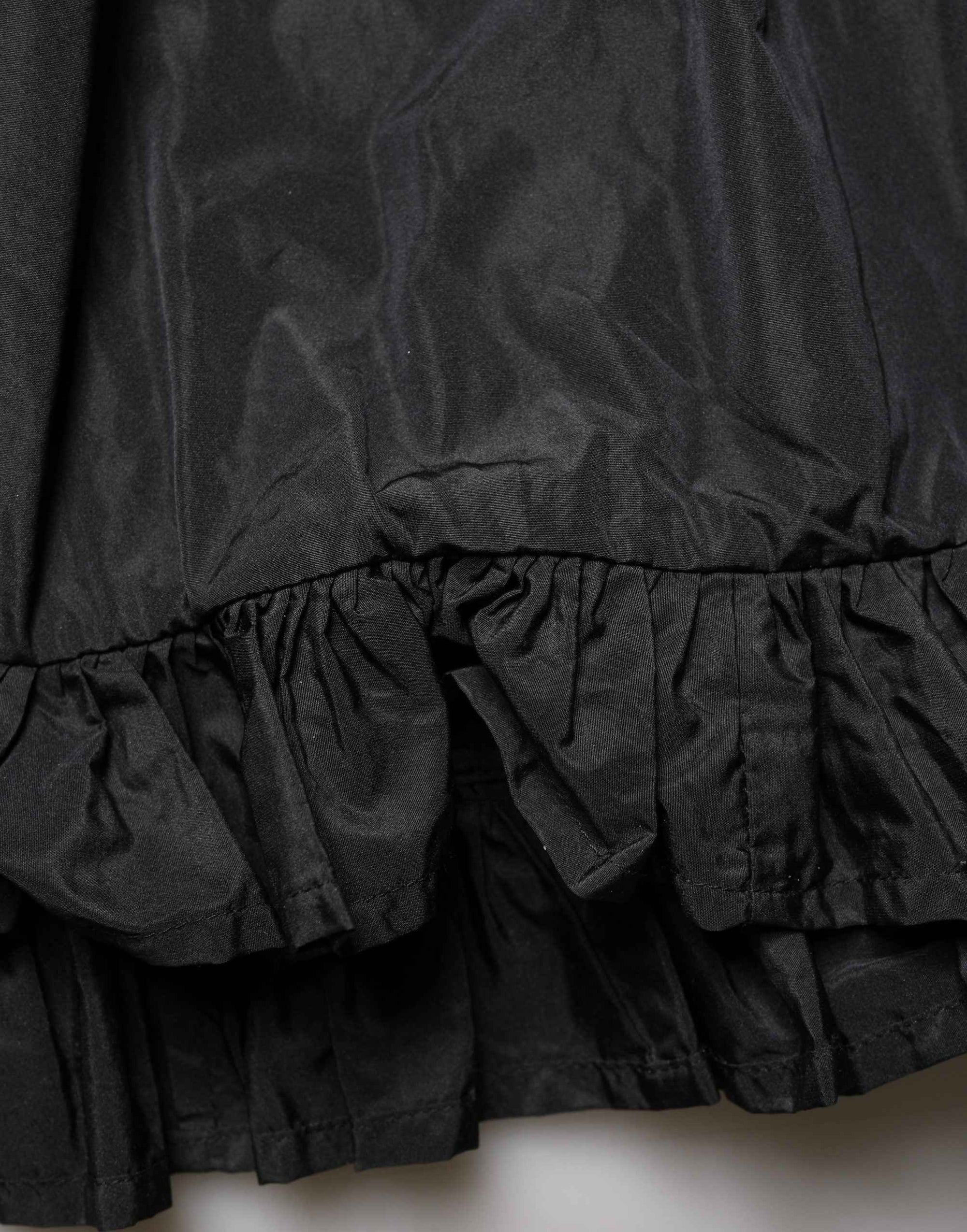 MSGM Black High Waist Pleated A-line Long Maxi Women Skirt