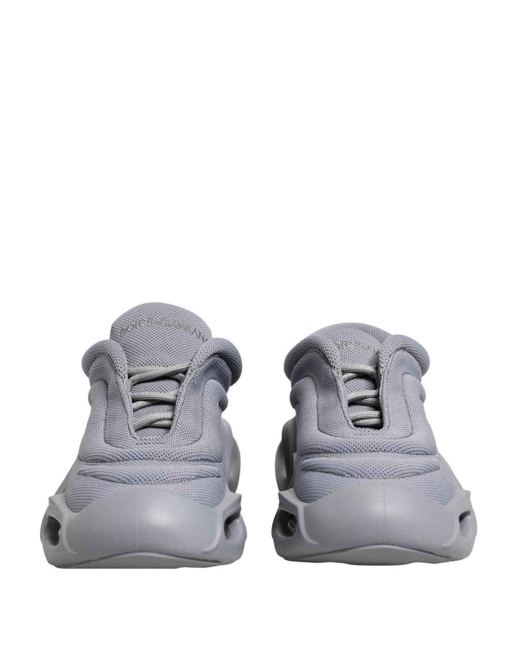 Dolce & Gabbana Gray Slip On Wave Low Top Sneakers