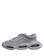 Dolce & Gabbana Gray Slip On Wave Low Top Sneakers