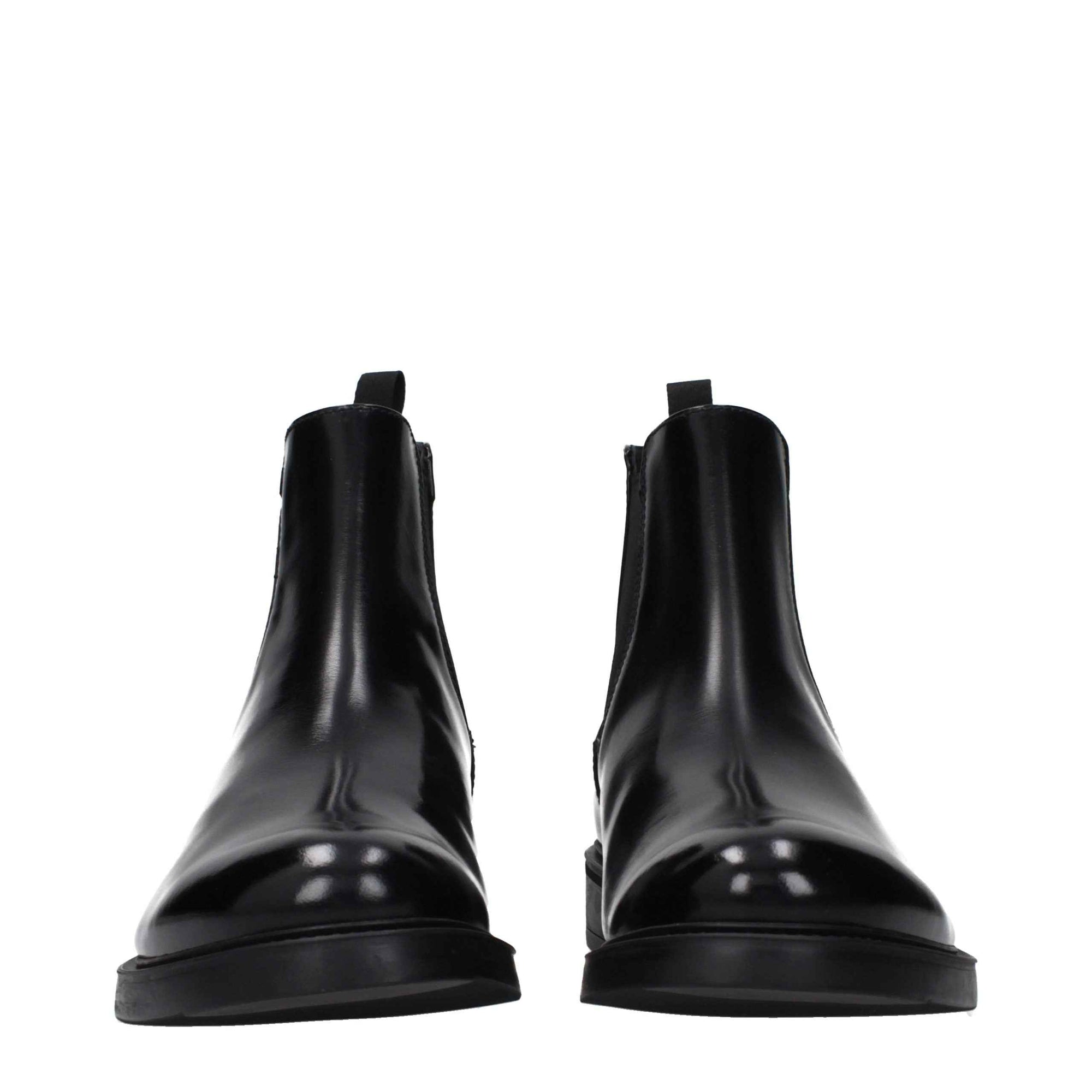 Prada Black Leather Ankle Boots