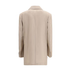 Max Mara Beige Wool Blazer