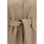 Max Mara Brown Wool Oves Aries Sleveless Jacket