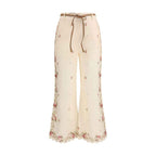 Zimmermann Beige Cotton Flared Pants