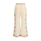 Zimmermann Beige Cotton Flared Pants