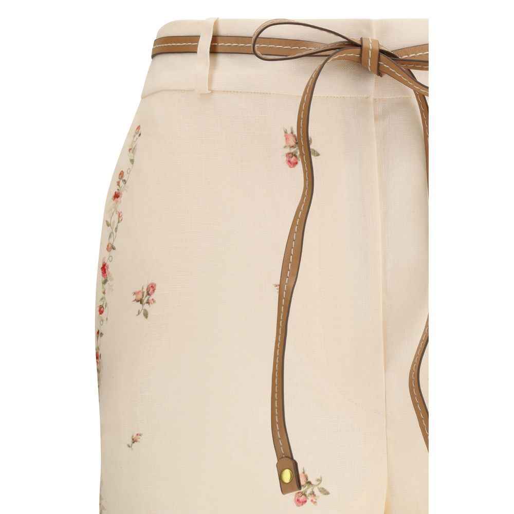 Zimmermann Beige Cotton Flared Pants