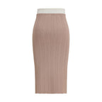 Diesel Multicolor Viscose Midi Skirt