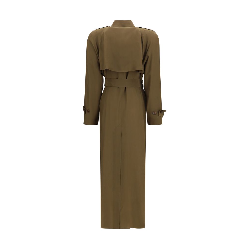Petar Petrov Bicolor Silk Trench Coat
