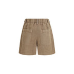 Brunello Cucinelli Beige Cotton Bermuda Shorts