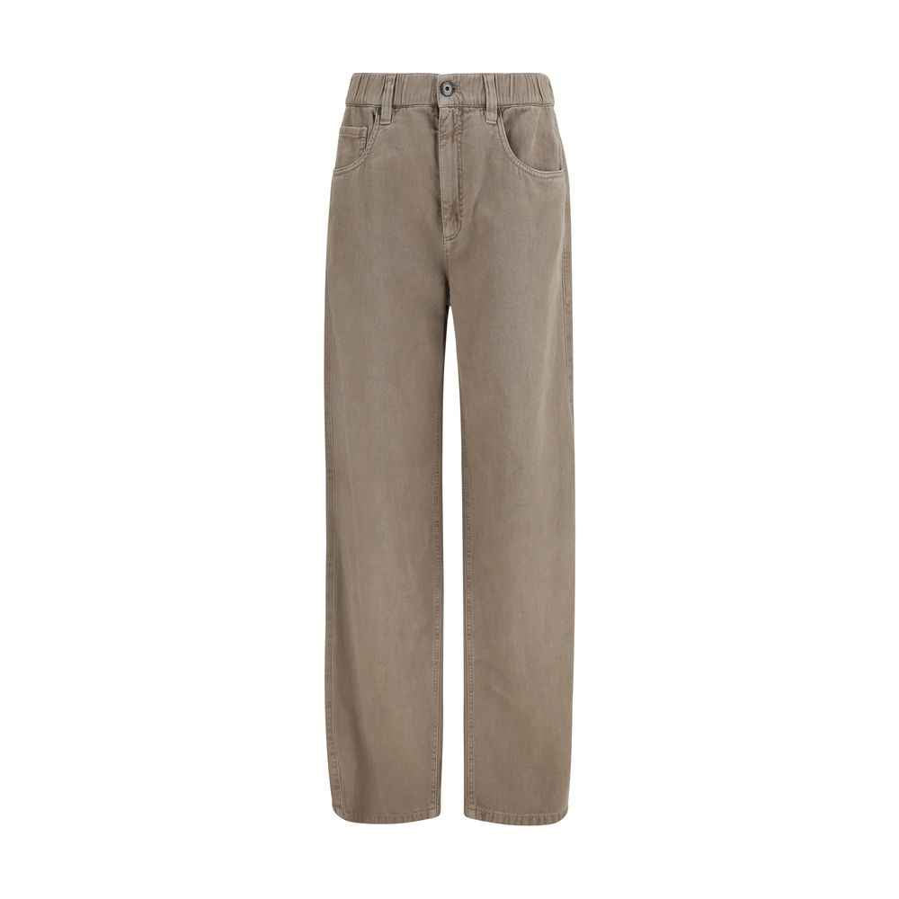 Brunello Cucinelli Beige Cotton Jeans Denim