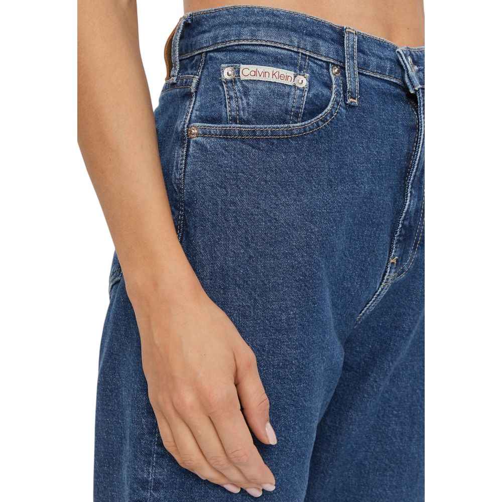 Calvin Klein Jeans Blue Cotton Skinny Jeans