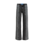 Karl Lagerfeld Black Cotton Relaxed Fit Jeans
