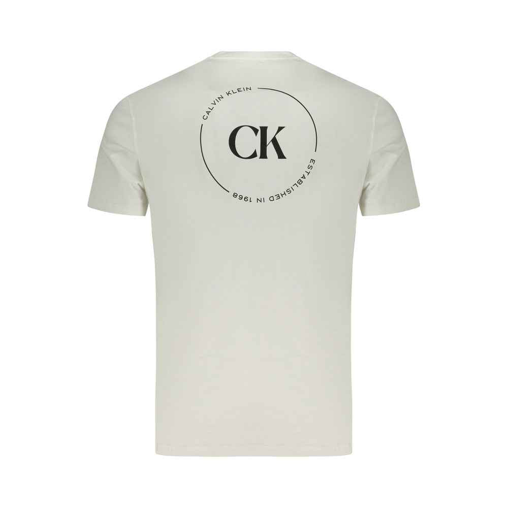 Calvin Klein Bianco Cotton Men T-Shirt