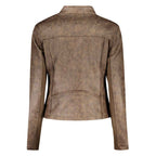 Desigual Verde Poliuretano Women Jacket