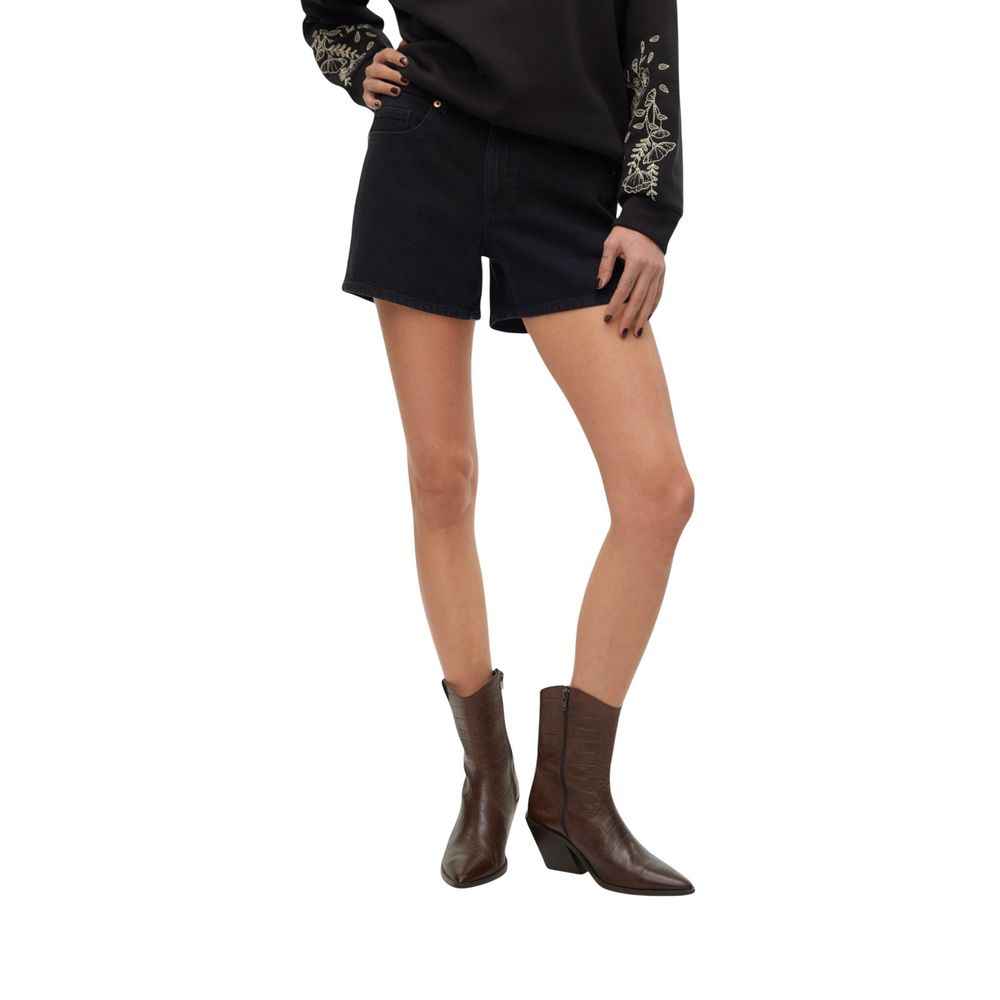 Vero Moda Black Cotton Shorts