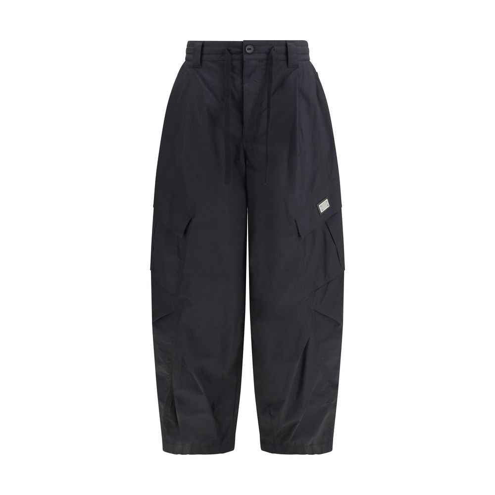 Dolce & Gabbana Black Cotton Cargo Pants