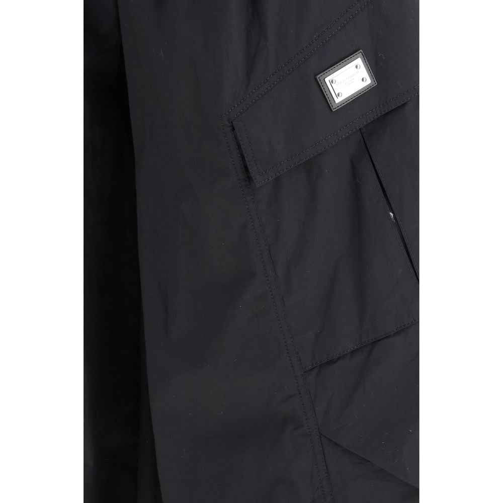 Dolce & Gabbana Black Cotton Cargo Pants