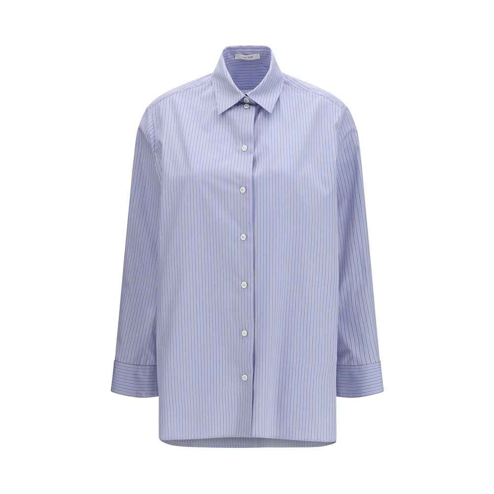 The Row Blue Cotton Pattern Shirt