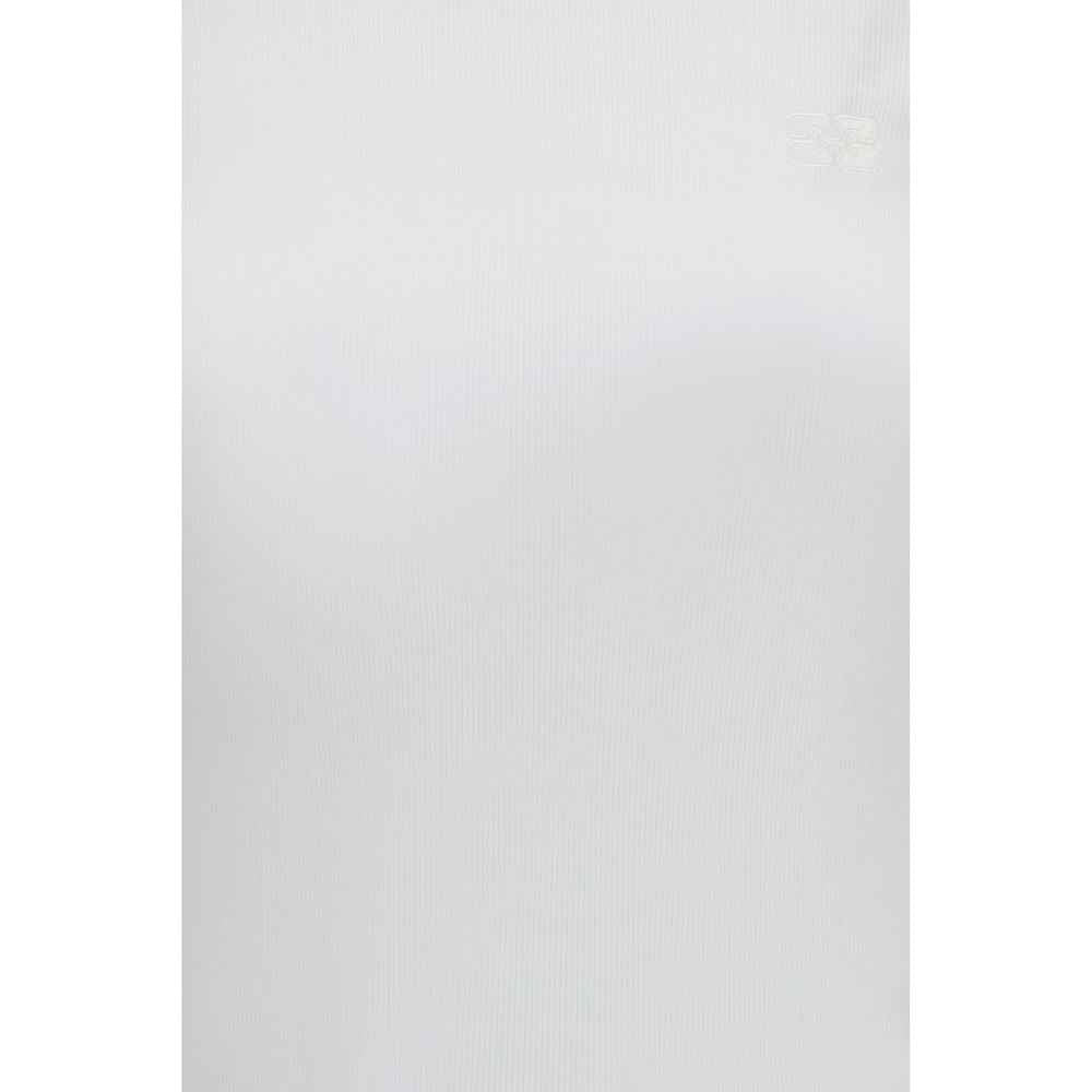 Ganni White Cotton T-Shirt