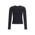 Diesel Black Cotton Long Sleeve T-Shirt