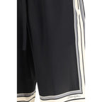 Dolce & Gabbana Black Silk Bermuda Shorts