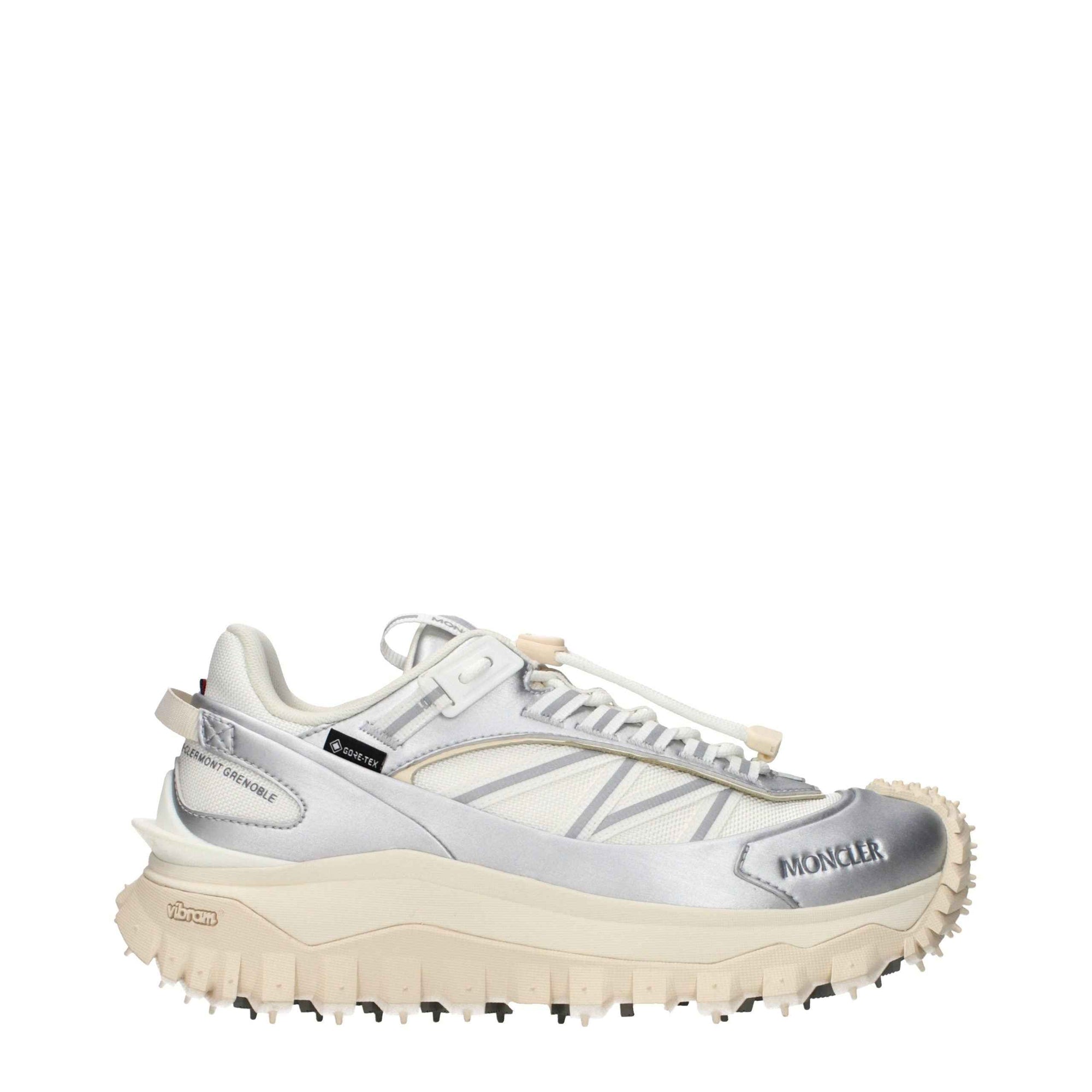 Moncler Gray Fabric Athletic Sneakers