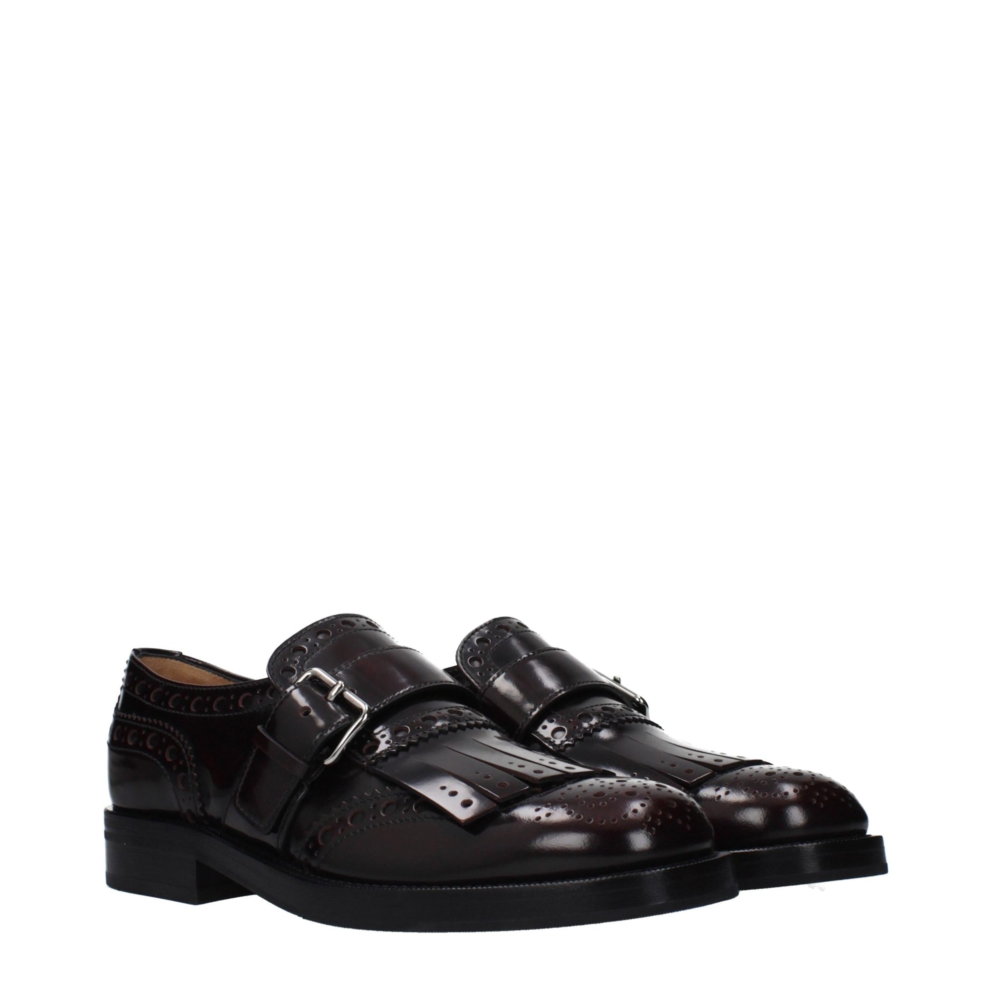 Church's Red Leather Slip-On Loafers