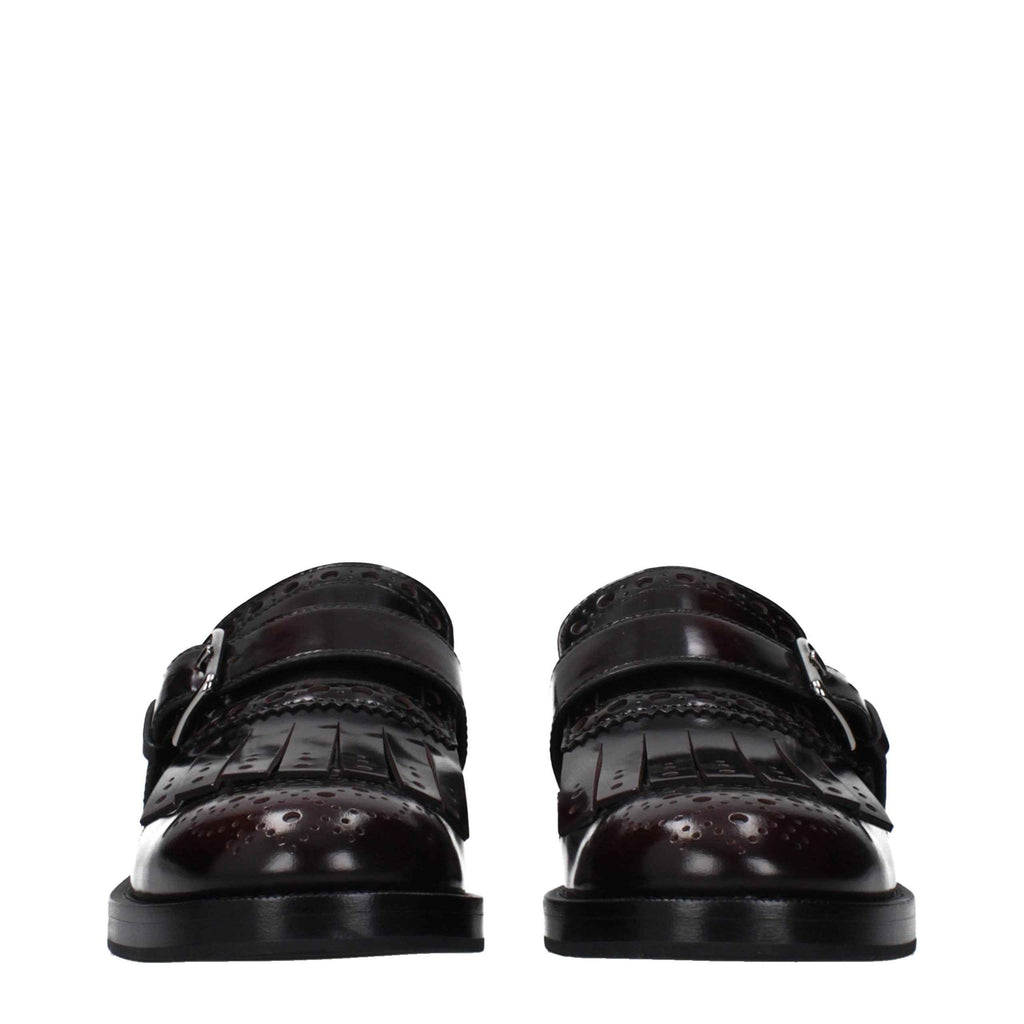 Church's Red Leather Slip-On Loafers