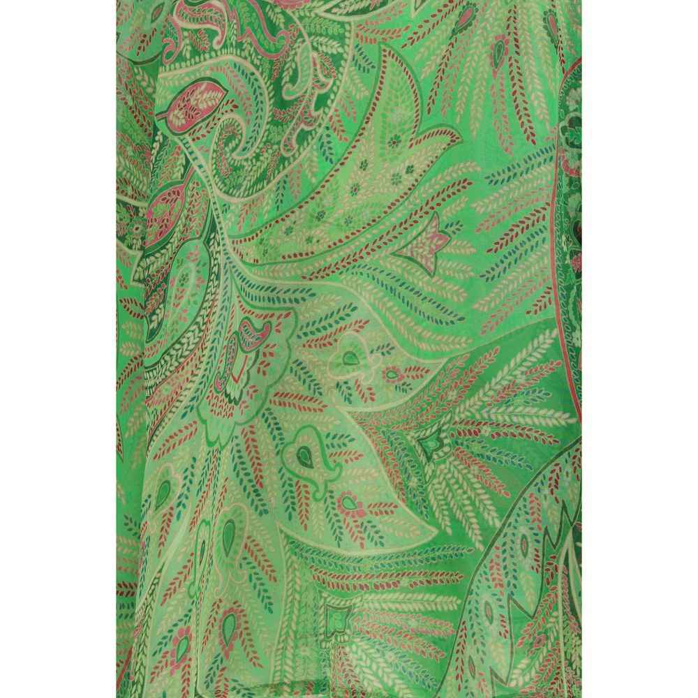 Etro Bicolor Silk Pattern Shirt