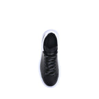 Alexander McQueen Black Calf Leather Bos Taurus Platform Sneakers