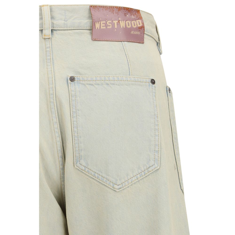 Vivienne Westwood Blue Cotton Jeans Denim