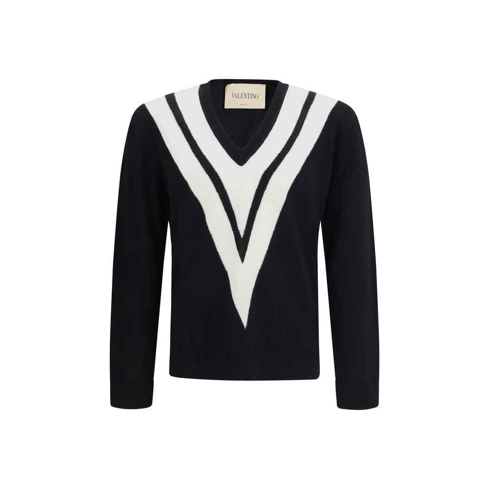 Valentino Black Wool Oves Aries Sweatshirt