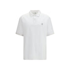 Brunello Cucinelli White Cotton Polo Shirt