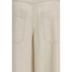 Brunello Cucinelli Beige Cotton Pants