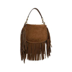 Etro Brown Calf Leather Bos Taurus Shoulder Bag