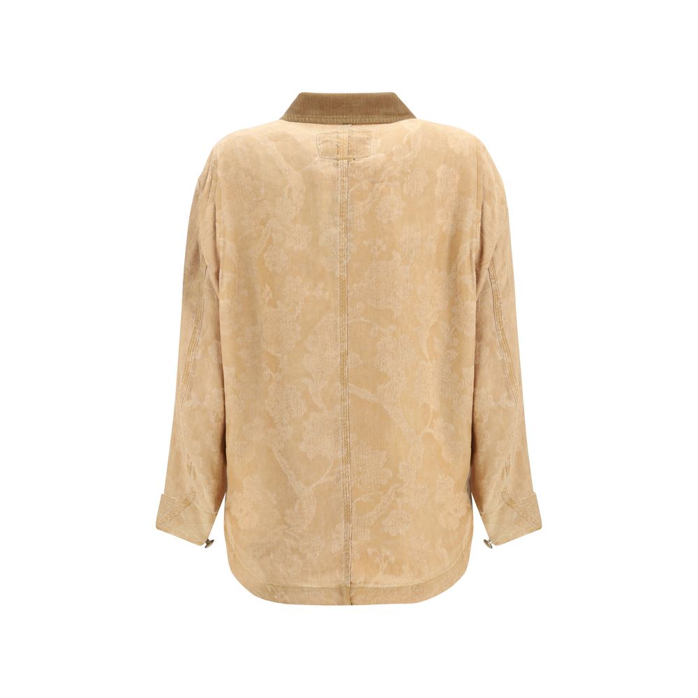 R13 Orange Linen Coat