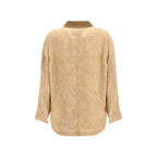 R13 Orange Linen Coat