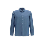 Brooksfield Blue Cotton Shirt