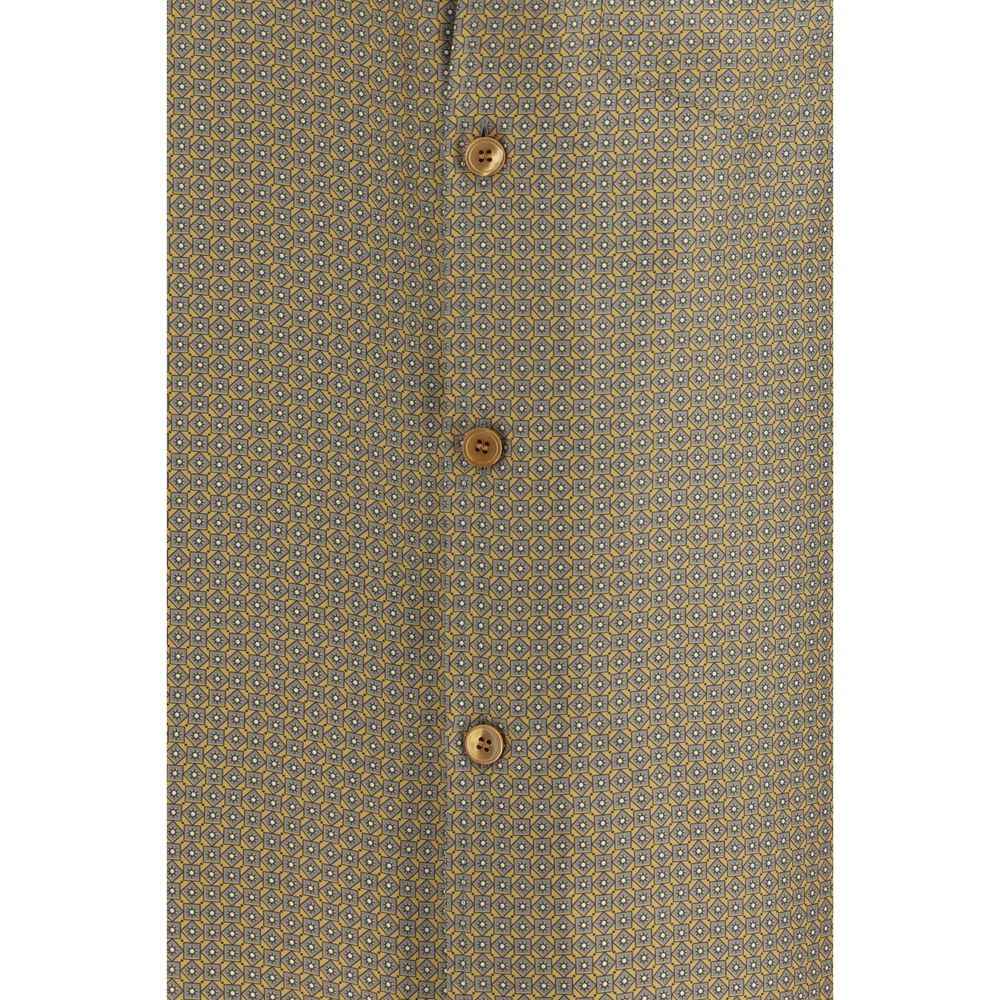 Saint Laurent Multicolor Silk Pattern Shirt